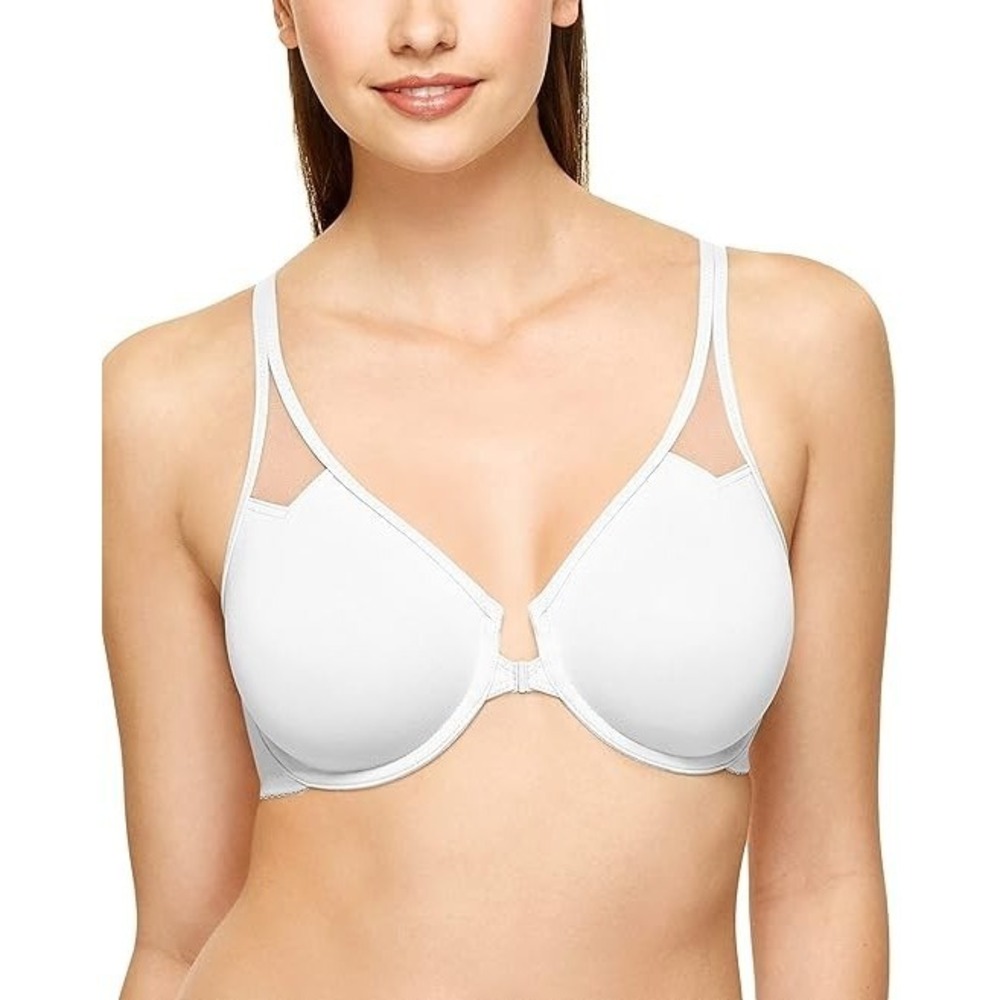 Wacoal Body By Wacoal Unlined Front Close Underwire‎ Racerback Bra 34C - White
